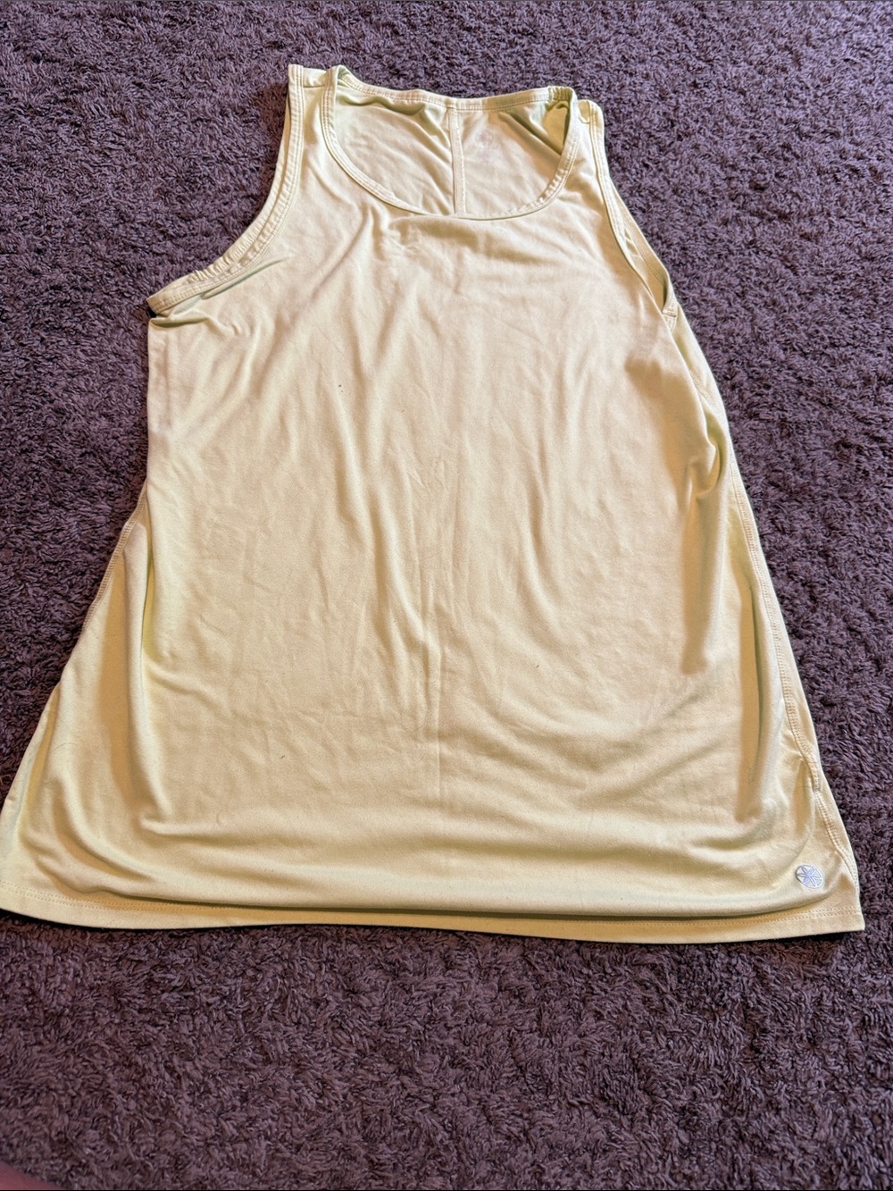 Women’s Light Yellow Scoop Neck Tank Top